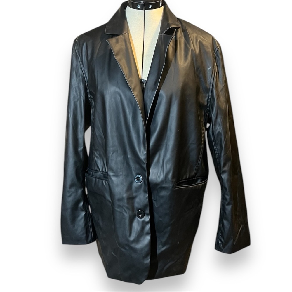 Faux leather jacket